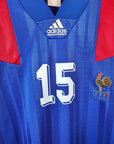 1992 - 93 France Home Shirt Ginola 15 - 9/10 - (XL) - Eternal Pitch