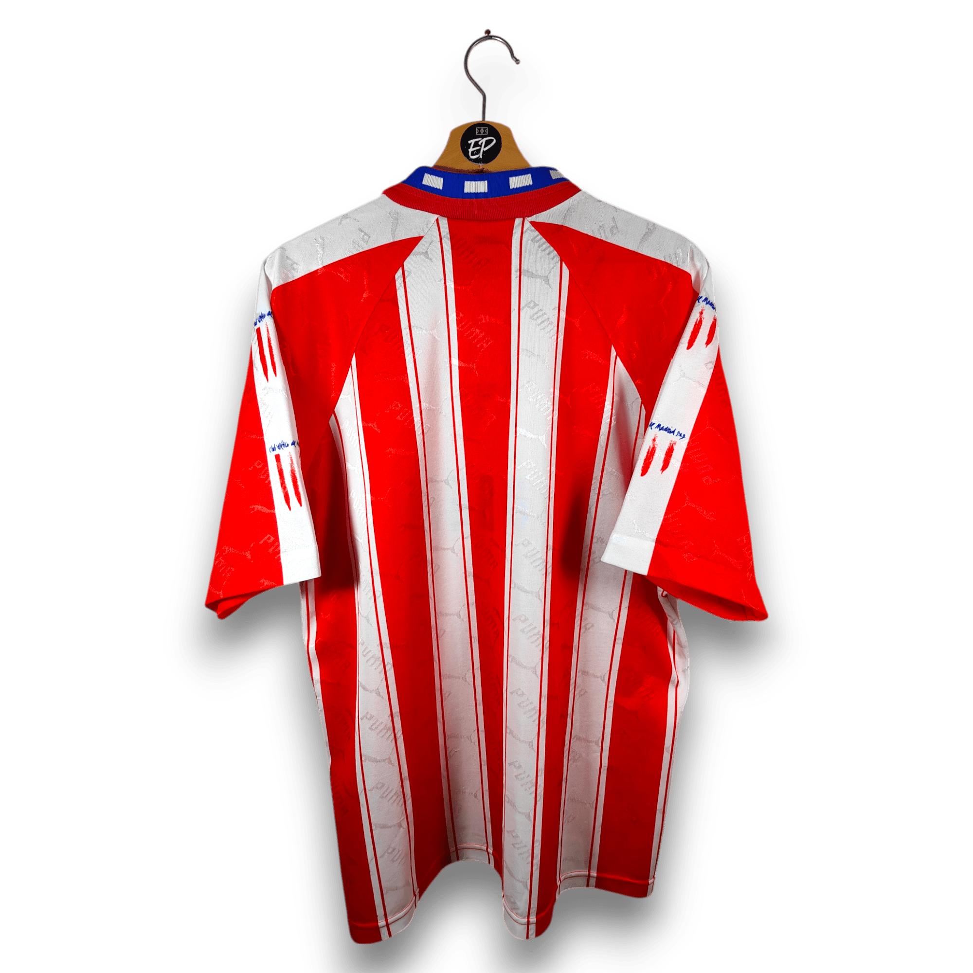1994 - 95 Atletico Madrid Home Shirt - 8.5/10 - (XL) - Eternal Pitch