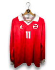 1994 - 96 Switzerland Home Shirt Chapuisat LS 11 - 9/10 - (XL) - Eternal Pitch