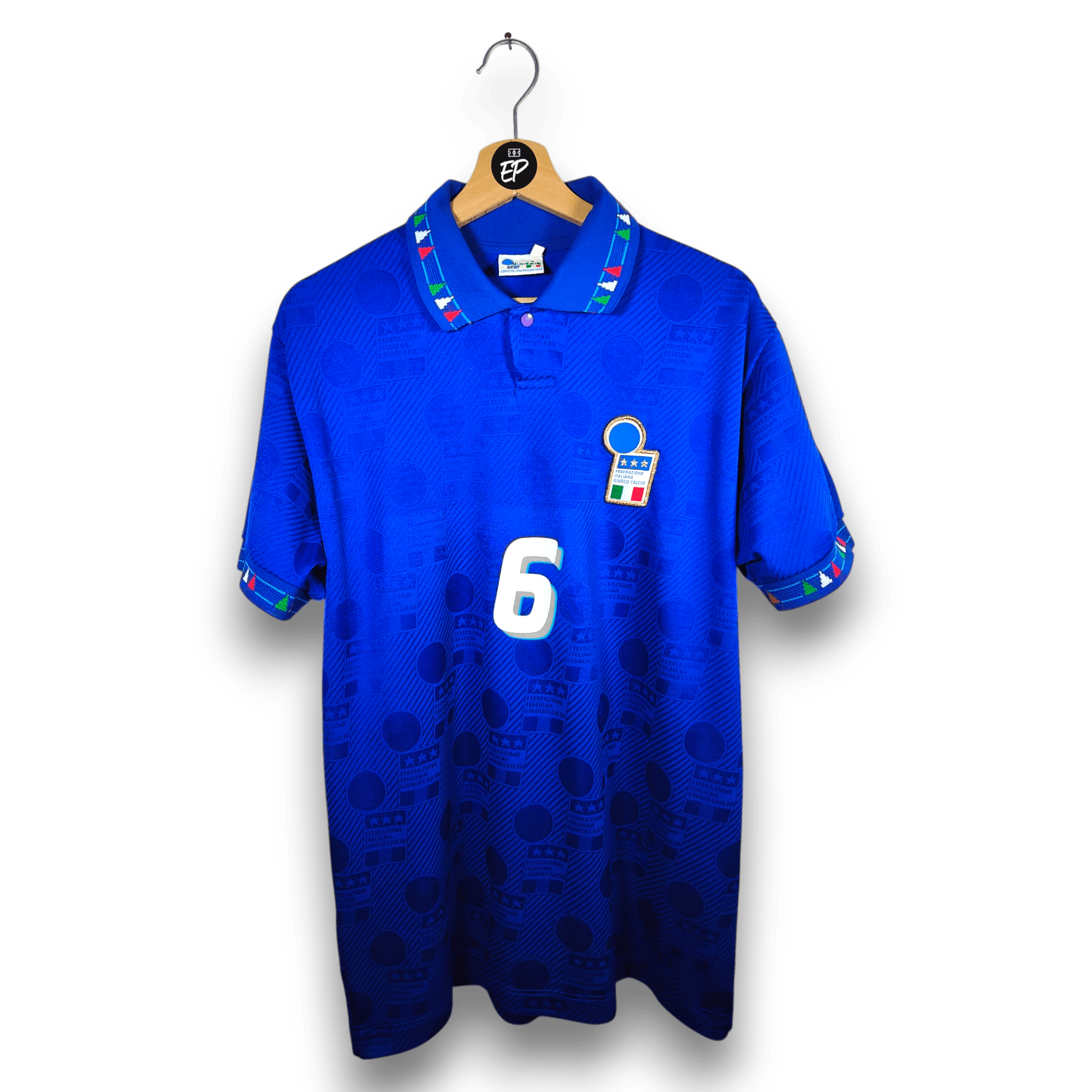 1994 Italy Home Shirt Baresi #6 - 9/10 - (L) – – Eternal Pitch