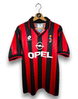 1995 - 96 AC Milan Home Shirt Maldini 3 - 9.5/10 - (M) - Eternal Pitch