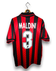 1995 - 96 AC Milan Home Shirt Maldini 3 - 9.5/10 - (M) - Eternal Pitch