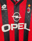1995 - 96 AC Milan Home Shirt Maldini 3 - 9.5/10 - (M) - Eternal Pitch