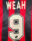 1995 - 96 AC Milan Home Shirt Weah 9 (L) - Eternal Pitch