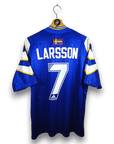 1996 - 98 Sweden Away Shirt Larsson 7 - 8/10 - (M) - Eternal Pitch