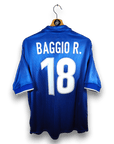 1997 - 98 Italy Home Shirt Baggio 18 - 7.5/10 - (L) - Eternal Pitch