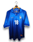 1997 - 98 Italy Home Shirt Baggio 18 - 7.5/10 - (L) - Eternal Pitch