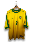 1998 - 00 Brazil Home Shirt Ronaldo 9 - 9.5/10 - (L) - Eternal Pitch