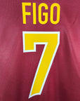1998 - 00 Portugal Home Shirt Figo 7 - 7/10 - (L) - Eternal Pitch