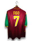 1998 - 00 Portugal Home Shirt Figo 7 - 7/10 - (L) - Eternal Pitch
