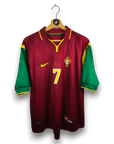 1998 - 00 Portugal Home Shirt Figo 7 - 7/10 - (L) - Eternal Pitch