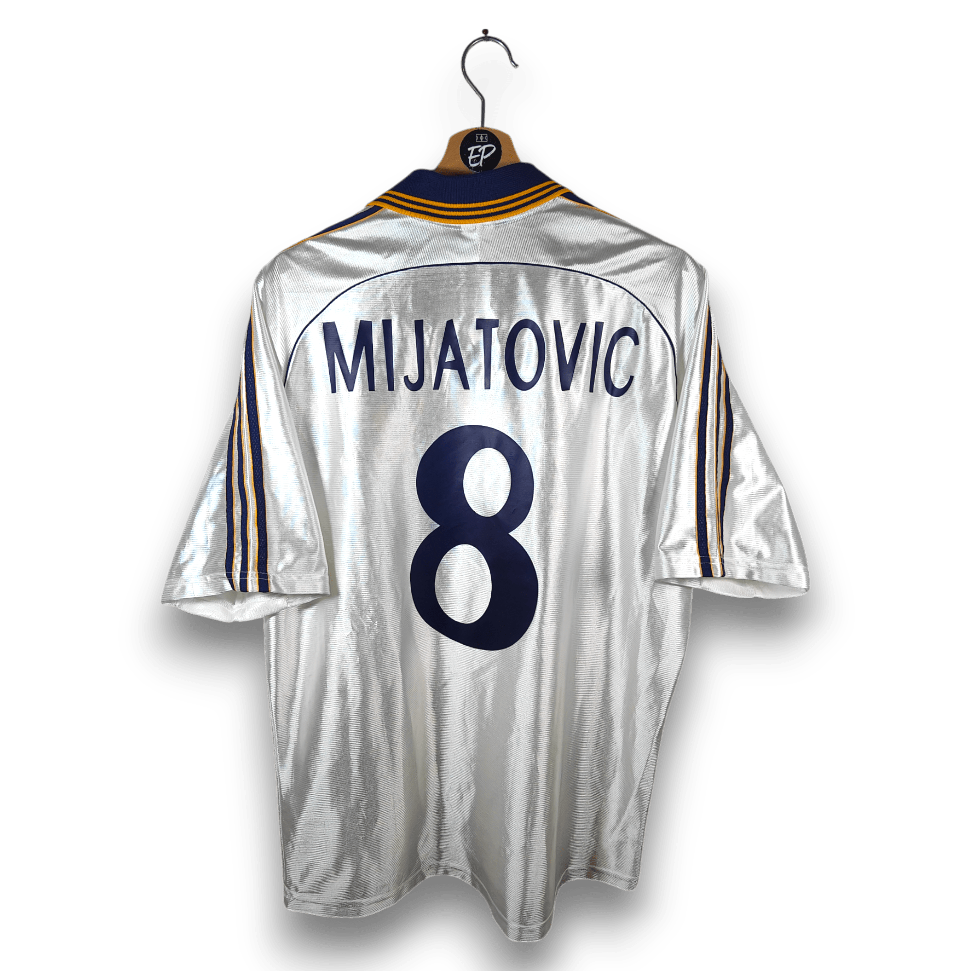 1998-00 Real Madrid Home Shirt Mijatovic #8 - 8.5/10 - (M