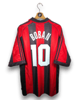 1998 - 99 AC Milan Home Shirt Boban 10 - 9/10 - (XL) - Eternal Pitch