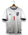 1999 - 01 England Home Shirt Beckham 7 - 9/10 - (L) - Eternal Pitch