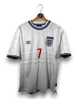 1999 - 01 England Home Shirt Beckham 7 (L) - Eternal Pitch