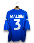 2000 - 01 Italy Home Shirt Maldini 3 - 9/10 - (XL slim) - Eternal Pitch