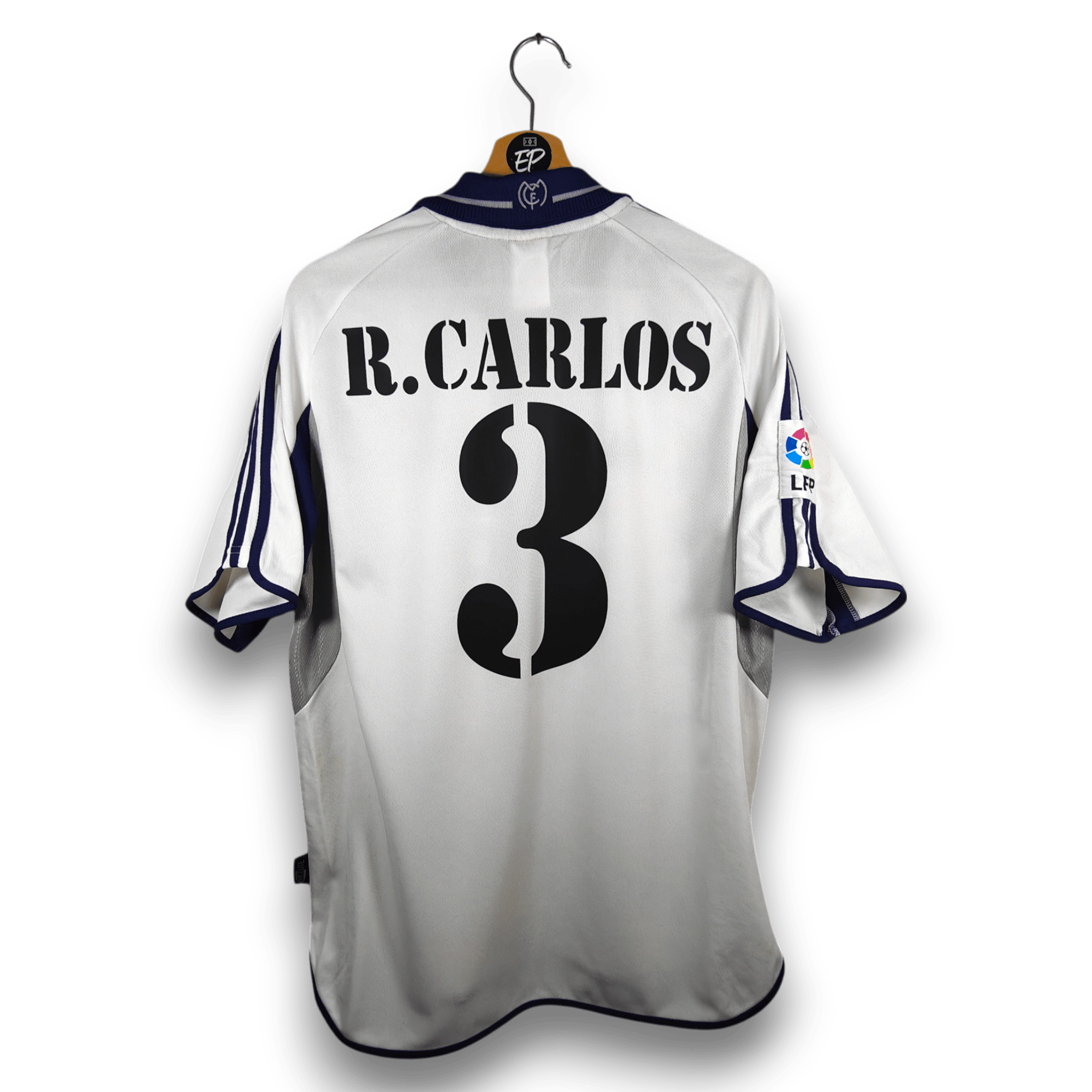 2000-01 Real Madrid Home Shirt Roberto Carlos #3 (M