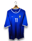 2000 - 02 Brazil Away Shirt Romario 11 - 9/10 - (L) - Eternal Pitch