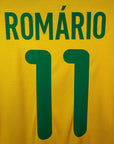 2000 - 02 Brazil Home Shirt Romario 11 - 9/10 - (L) - Eternal Pitch