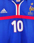 2000 - 02 France Home Shirt Zidane 10 - 9/10 - (XL) - Eternal Pitch