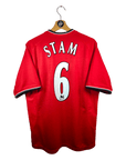 2000 - 02 Manchester United Home Shirt Stam 6 - 9.5/10 - (M) - Eternal Pitch
