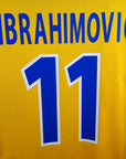 2000 - 02 Sweden Home Shirt Ibrahimovic 11 - 9.5/10 - (XL) - Eternal Pitch