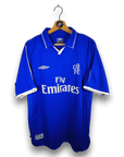 2001 - 03 Chelsea Home Shirt Zola 25 - 9.5/10 - (XL) - Eternal Pitch