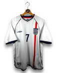2001 - 03 England Home Shirt Beckham 7 (M) - Eternal Pitch