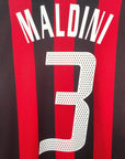 2002 - 03 AC Milan Home Shirt Maldini 3 - 9/10 - (L) - Eternal Pitch