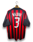2002 - 03 AC Milan Home Shirt Maldini 3 - 9/10 - (XL) - Eternal Pitch