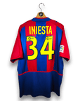2002 - 03 FC Barcelona Home Shirt Iniesta 34 - 9/10 - (L) - Eternal Pitch