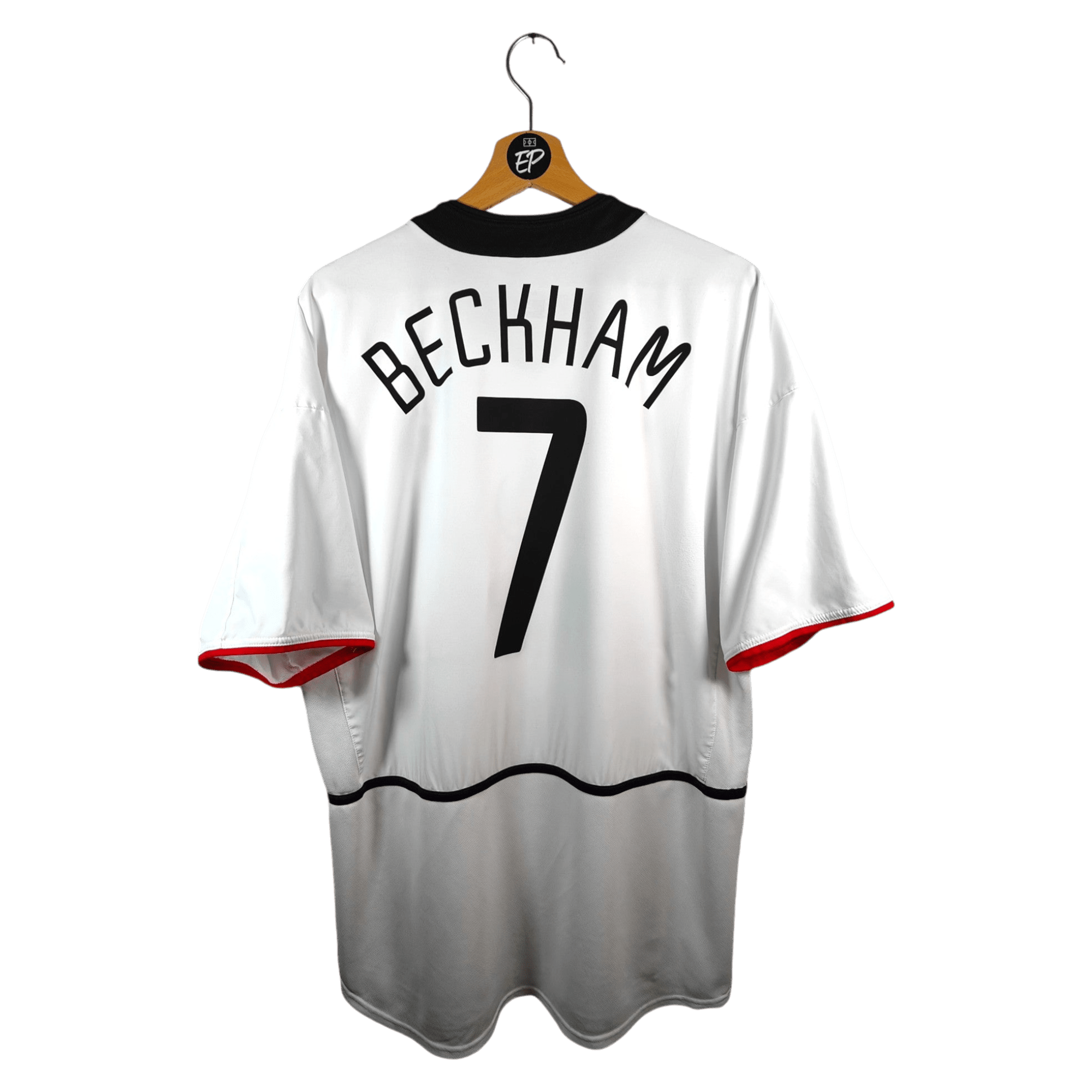 2002-03 Manchester United Away Shirt Beckham #7 - 9/10 - (XL