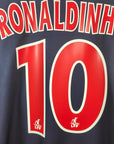 2002 - 03 PSG Home Shirt Ronaldinho 10 (L) - Eternal Pitch