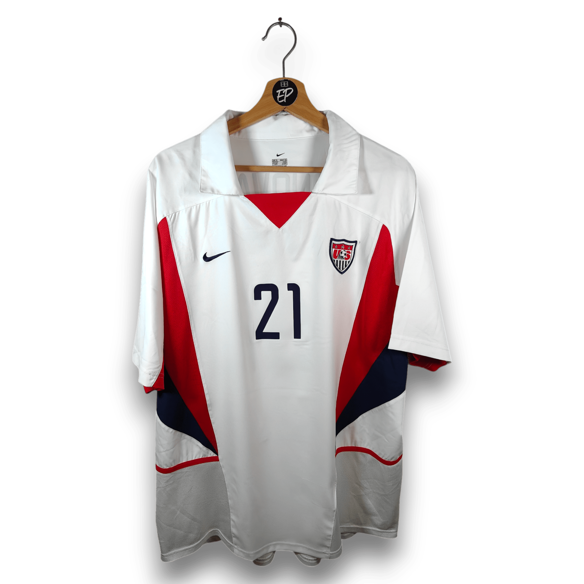 2002-03 USA Home Shirt Donovan #21 - 9/10 - (XL) – 182216 Nike