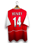 2002 - 04 Arsenal Home Shirt Henry 14 - 9/10 - (XL) - Eternal Pitch