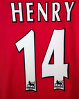 2002 - 04 Arsenal Home Shirt Henry 14 - 9/10 - (XL) - Eternal Pitch