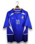 2002 - 04 Brazil Away Shirt Ronaldinho 11 - 9.5/10 - (L) - Eternal Pitch
