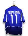 2002 - 04 Brazil Away Shirt Ronaldinho 11 - 9.5/10 - (L) - Eternal Pitch