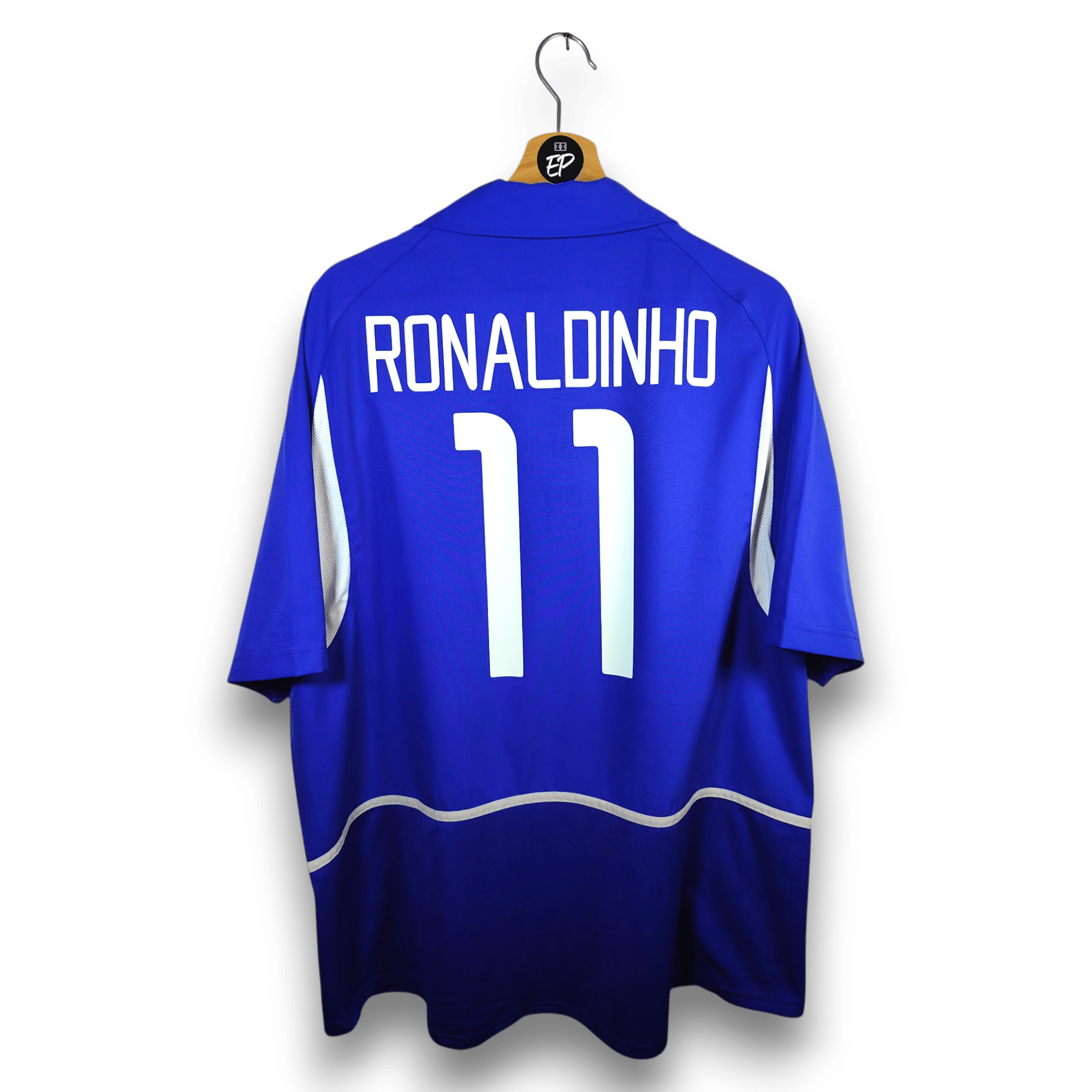 2002-04 Brazil Away Shirt Ronaldinho #11 - 9.5/10 - (XL) – 113383