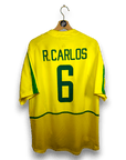 2002 - 04 Brazil Home Shirt Roberto Carlos 6 - 8.5/10 - (XL) - Eternal Pitch