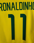 2002 - 04 Brazil Home Shirt Ronaldinho 11 - 8/10 - (XL) - Eternal Pitch