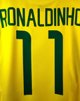 2002 - 04 Brazil Home Shirt Ronaldinho 11 (M) - Eternal Pitch