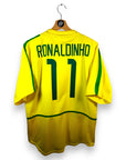 2002 - 04 Brazil Home Shirt Ronaldinho 11 (M) - Eternal Pitch