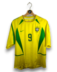 2002 - 04 Brazil Home Shirt Ronaldo 9 - 8/10 - (M) - Eternal Pitch