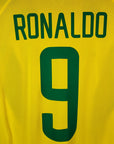 2002 - 04 Brazil Home Shirt Ronaldo 9 - 9/10 - (M) - Eternal Pitch