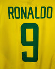 2002 - 04 Brazil Home Shirt Ronaldo 9 - 9/10 - (XL) - Eternal Pitch