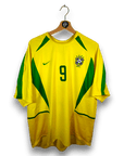 2002 - 04 Brazil Home Shirt Ronaldo 9 - 9/10 - (XL) - Eternal Pitch