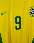 2002 - 04 Brazil Home Shirt Ronaldo 9 - 9/10 - (XL) - Eternal Pitch