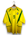 2002 - 04 Brazil Home Shirt Ronaldo 9 - 9.5/10 - (XL) - Eternal Pitch