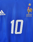 2002 - 04 France Home Shirt Zidane 10 - 9/10 - (XL) - Eternal Pitch